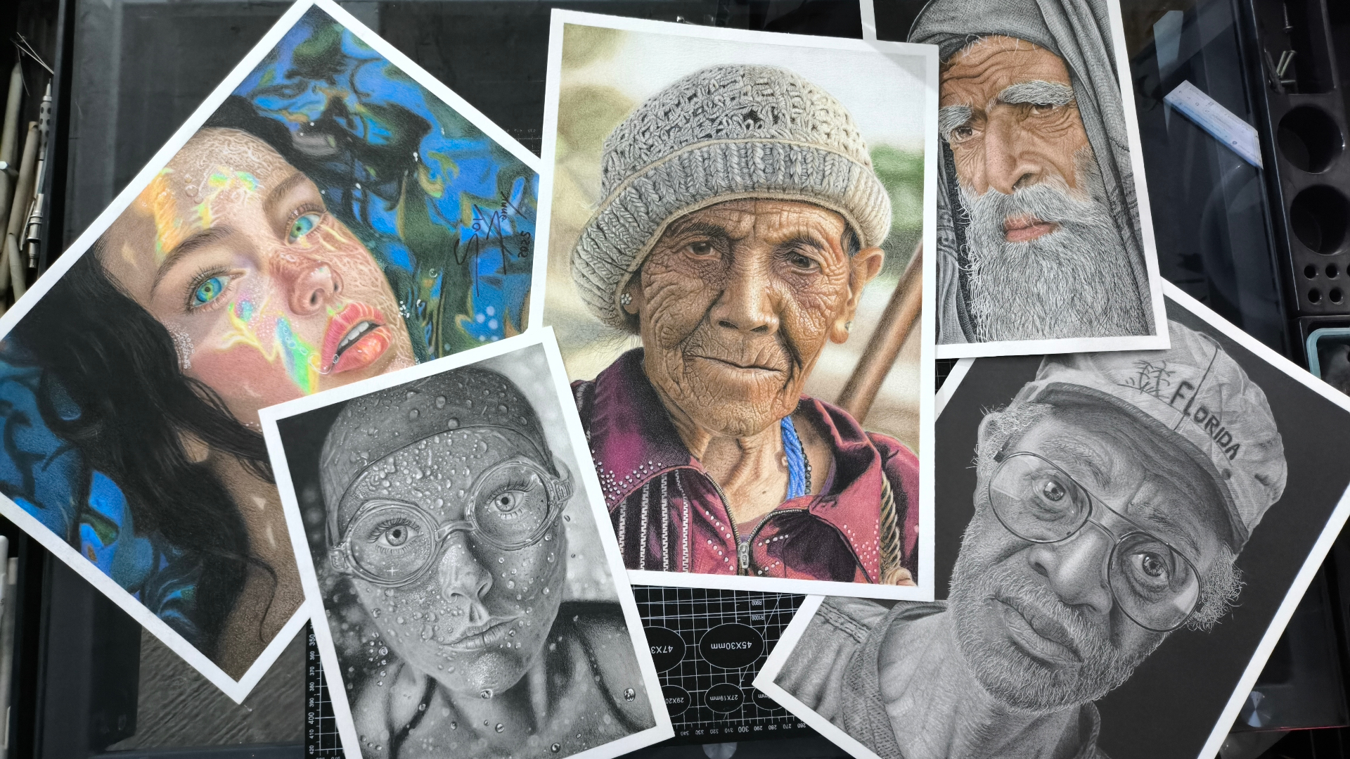 Colección de obras hiperrealistas de Martin Rebolledo